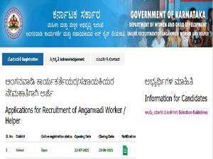 WCD Haveri Recruitment 2021 For 93 Anganwadi Helper And Anganwadi Worker Jobs, Apply Online Before August 23
