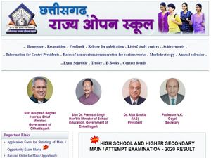 CG Open School 10th Result 2021 Declared At cgsos.co.in