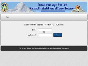 HP TET Result 2021 Declared, Check HPBOSE TET Result 2021 Link For July Session