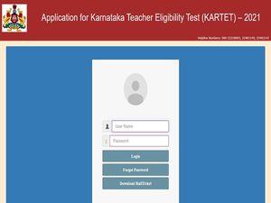 Karnataka TET Hall Ticket 2021 Released, Check KARTET Admit Card 2021 Download Link