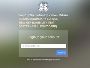 OSSTET Admit Card 2021 Released, Download At bseodisha.ac.in