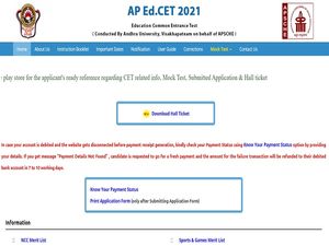 AP EDCET Hall Ticket 2021 Released, Check Download Link