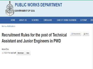 Goa PWD Recruitment 2021 For 368 Junior Engineers And Technical Assistants, Apply Online Before September 27