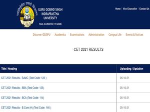 IPU CET Result 2021 Declared, Check Direct Link
