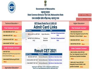 MHT CET Result 2021 Declared For MCA, MHMCT And MArch