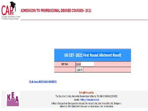 Karnataka CET 2021 First Round Allotment Result Declared, Check KCET Cut-Off for UG Courses On kea.kar.nic.in