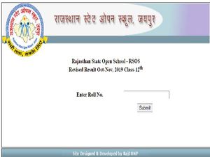 RSOS Class 12th Result 2021 Declared: Steps To Check Rajasthan State Open School 12th Result 2021