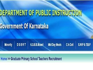Karnataka PRT Recruitment 2022 For 15000 Graduate Primary Teachers Post, Apply On schooleducation.kar.nic.in