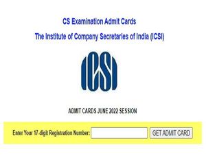 ICSI CS Admit Card 2022 Released For June Exam At icsi.edu, Download Here