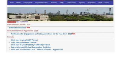 CPCL Recruitment 2022: Check how to apply online for various executive posts, eligibility & salary details her