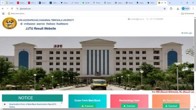 JJTU Result 2025 Declared for UG, PG Courses at jjturesult.com