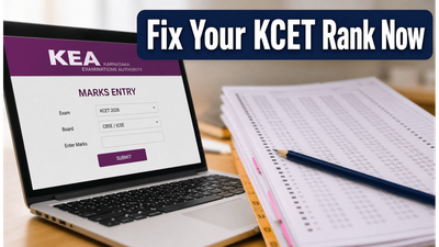 KCET 2026 Rank Update: Urgent 5-Day Window Opens to Fix Missing Scores KCET 2026 Rank Update: Urgent 5-Day Window Opens to Fix Missing Scores
