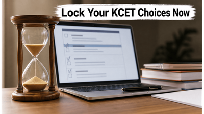 KCET Option Entry 2026 Closing Today: Final Steps to Secure Your Seat