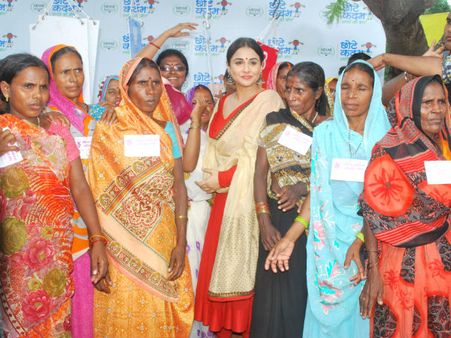 Vidya with self help group women