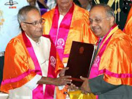 Pranab Mukherjee in the Convocation Program