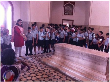 Students of Grades 3-6 went on a Heritage Walk to Humayun's Tomb