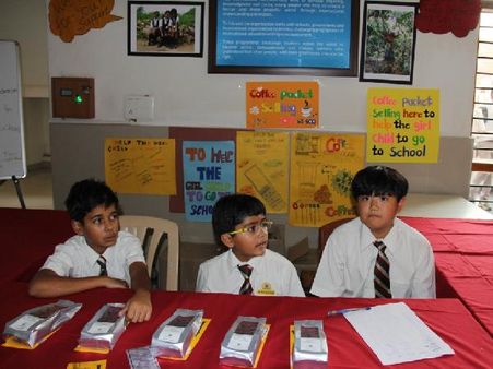 With the core team at the stall