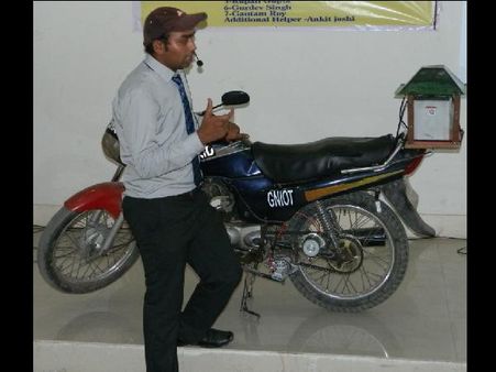 ELECTRIC CUM FUEL BIKE by GNOIT students