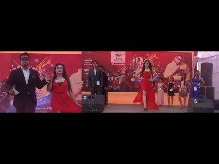 The students involved in different games