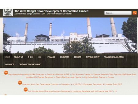 WBPDCL Recruitment 2018