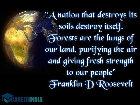 Environment Day Quote - Franklin D Roosevelt 