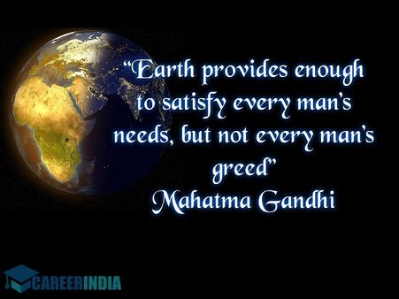 Environment Day Quote - Gandhi
