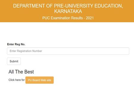 Karnataka 2nd PUC Result 2021 