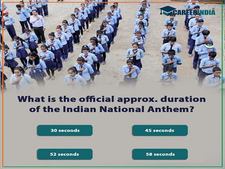 What is the official approx. duration of the Indian National Anthem? 