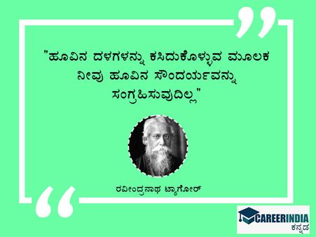 ಟಾಗೋರ್ ಅವರ ಜಯಂತಿ ಪ್ರಯುಕ್ತ ಉಲ್ಲೇಖ ಮತ್ತು ಸಂದೇಶಗಳು: