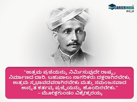 ಸರ್ ಎಂ.ವಿಶ್ವೇಶ್ವರಯ್ಯರವರ ಸ್ಫೂರ್ತಿದಾಯಕ ಉಲ್ಲೇಖಗಳು 