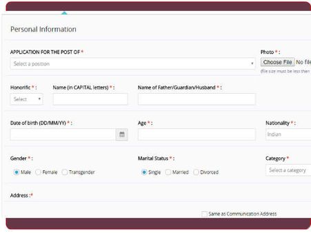 ஆன்லைன் விண்ணப்பம் 