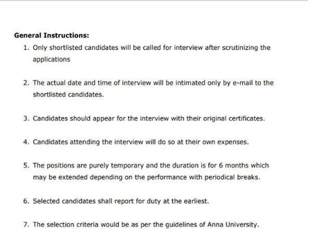 அறிவிப்பிலுள்ள விதிமுறைகள் 