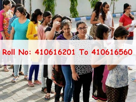 ரோல் எண்கள் 410616201 முதல் 410616560 வரை 