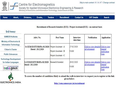 ரிசர்ச் சைன்டிஸ்ட், புராஜெக்ட் அசோசியட்