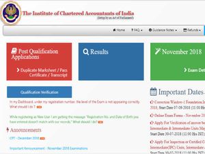 ICAI CA CPT December 2018: ICAI-CPT के लिए 4 अक्टूबर से रजिस्ट्रेशन स्टार्ट, ऐसे करें आवेदन