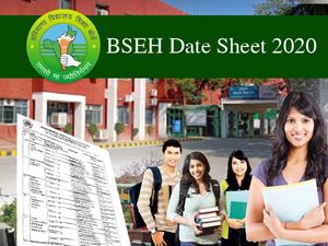 Haryana Board BSEH Date Sheet 2020 / हरियाणा बोर्ड बीएसईएच 10वीं 12वीं डेटशीट 2020 डाउनलोड पीडीएफ