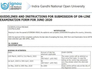 IGNOU TEE June 2020: इग्नू टीईई जून 2020 रजिस्ट्रेशन डेट 15 जून तक बढ़ी, यहां जानें पूरी डिटेल