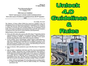 Unlock 4.0 Guidelines: 7 सितंबर से मेट्रो शुरू, अनलॉक 4 गाइडलाइन्स में 30 सितंबर तक क्या बंद रहेगा