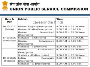UPSC Exam Date 2020: यूपीएससी आईईएस, आईएसएस परीक्षा टाइम टेबल जारी, 16 अक्टूबर से यूपीएससी परीक्षा