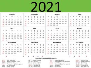 Happy New Year 2021 Calendar In Hindi: साल 2021 में आने वाले महत्वपूर्ण दिन की लिस्ट