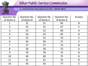 BPSC 31st Judicial Answer Key 2020 Released: बिहार सिविल जज प्रीलिम्स जनरल सर्विसेज लॉ आंसर की पीडीएफ डाउनलोड