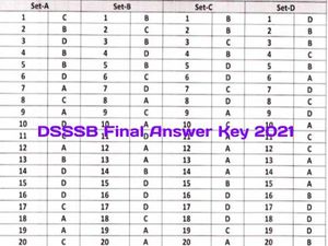DSSSB Final Answer Key 2021 Download Link: डीएसएसएसबी फाइनल आंसर की 2021 डाउनलोड करें