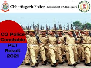 CG Police Constable PET Result 2021 Check Direct Link: छत्तीसगढ़ पुलिस कांस्टेबल पीईटी रिजल्ट 2021 चेक करें