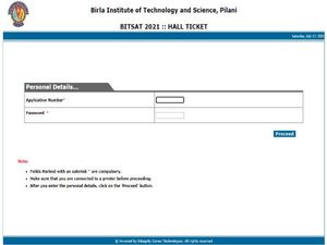 BITSAT Admit Card 2021 Download Link: बिटसैट एडमिट कार्ड 2021 bitadmission.com पर जारी