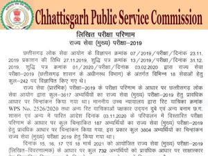 CGPSC Mains Result 2019 PDF Download: सीजीपीएससी मेन्स रिजल्ट 2021 घोषित, पीडीएफ डाउनलोड करें