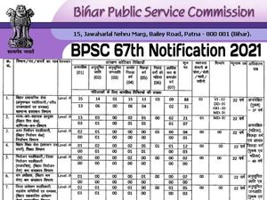 BPSC 67th Notification 2021 बिहार बीपीएससी 67वां नोटिफिकेशन जारी, 5 नवंबर तक करें आवेदन