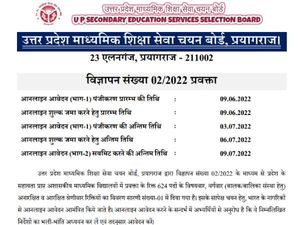 UP TGT PGT Recruitment 2022 Registration यूपी शिक्षक भर्ती 2022 आवेदन प्रक्रिया शुरू, जानिए पूरी डिटेल