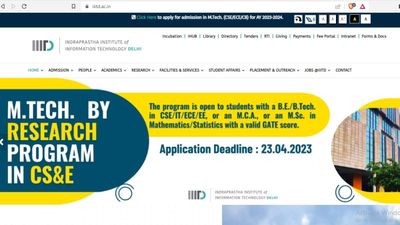 IIIT दिल्ली MTech, PhD प्रवेश 2023 के लिए पंजीकरण शुरू, iiitd.ac.in पर करें आवेदन