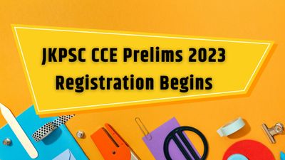 JKPSC CCE 2023 प्रीलिम्स पंजीकरण आज से शुरू, jkpsc.nic.in से करें आवेदन प्रक्रिया पूरी