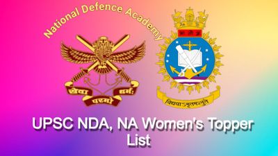 UPSC NDA NA II, 2022 क्वालीफाई करने वाली टॉप 10 महिला उम्मीदवारों की लिस्ट